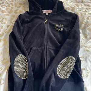 Juicy Couture Velour Tracksuit Jacket - Black Medium